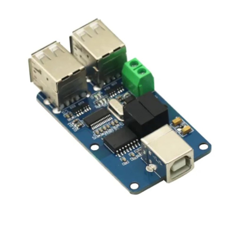 Funsto USB Isolator, 4-Port USB 2.0 Hub with 2500V Isolation,