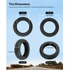 GLDYTIMES 10x2.30-6.5 Highway vacuum Tire, 10x2.3 Non-slip Tubeless, Fit for