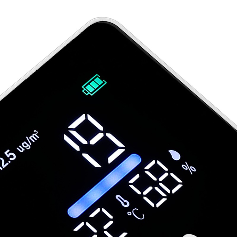 3 in 1 Air Quality Monitor Timely Accurate Measurement Temperature