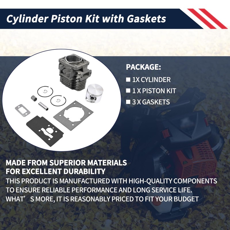 Promrmr P100006300 Cylinder Piston Kit with Gaskets Compatible with Echo