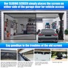 Sliding Garage Door Screen 16x8FT for 2 Car Garage Doors,