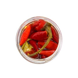 Bono Hot Calabrese Chili Pepper in Oil | Product of Italy | All Natural | No Artificial Colors or Dyes | Non-GMO Verified, (Pack of 2) (9.17 OZ, Whole)