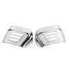 Unbranded Chrome Rear Tail Light Visor Covers For Harley Tri