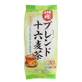 Ganko Chaya Japanese Blend 16 Barley Tea Bags 30 Bags Tea Bag Cold Brew Hot Brew (1 Bag, Japanese Blend 16 Barley Tea)