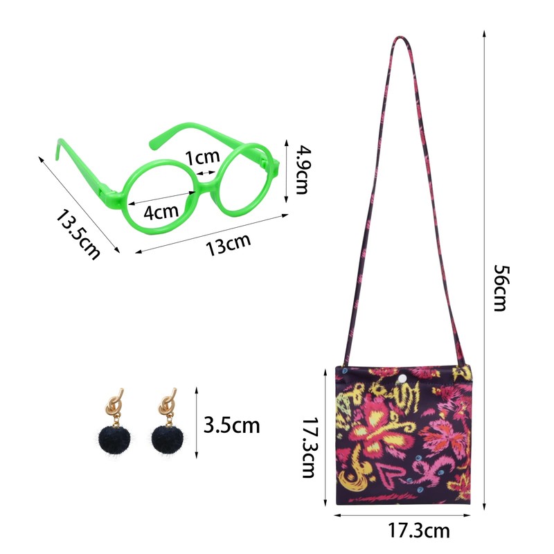 TAROME 3pcs Encanto Party Decoration Mirabel Cosplay Bag with Green