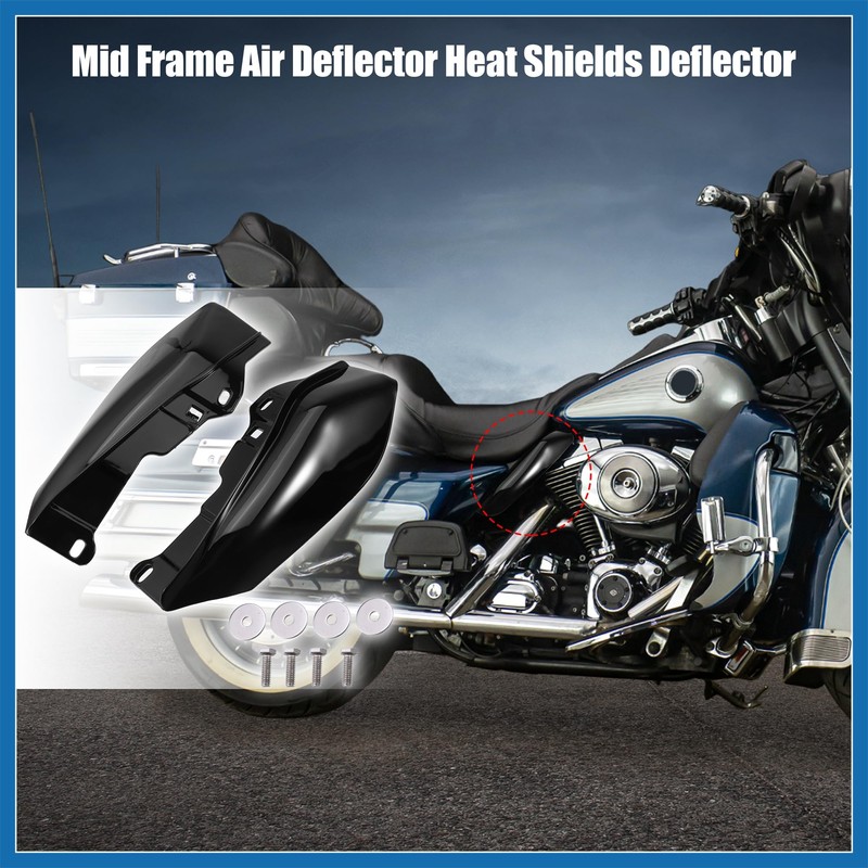 A ABSOPRO 1 Pair Car Heat Shield Deflector for Harley