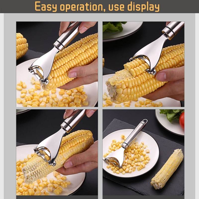 2PCS Corn Planer Cutter Thresher Peeler, Corn Thresher Cob Stripper