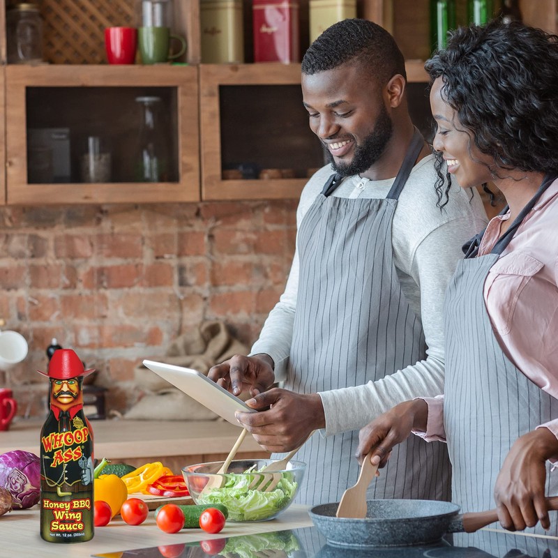 WHOOP ASS Honey Cowboy BBQ Barbecue Wing Sauce – Try