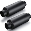 Relaxweex 2 Pcs 2.5" Inlet Exhaust Resonator, 2.5" Inlet 2.5"