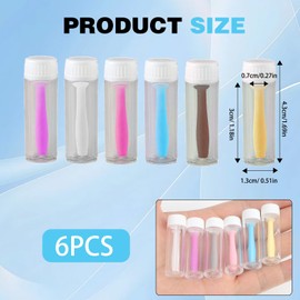 Kontaktlinsensauger für Weiche Linsen, 4 PCS Kontaktlinsen Einsetzhilfe, Silikonentferner für tägliche und monatliche Linsen, fur Reisen und Alltag