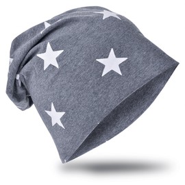 Unisex Baby Jersey Slouch Beanie Children's Hat With Rhinestone Star Cotton Trend -