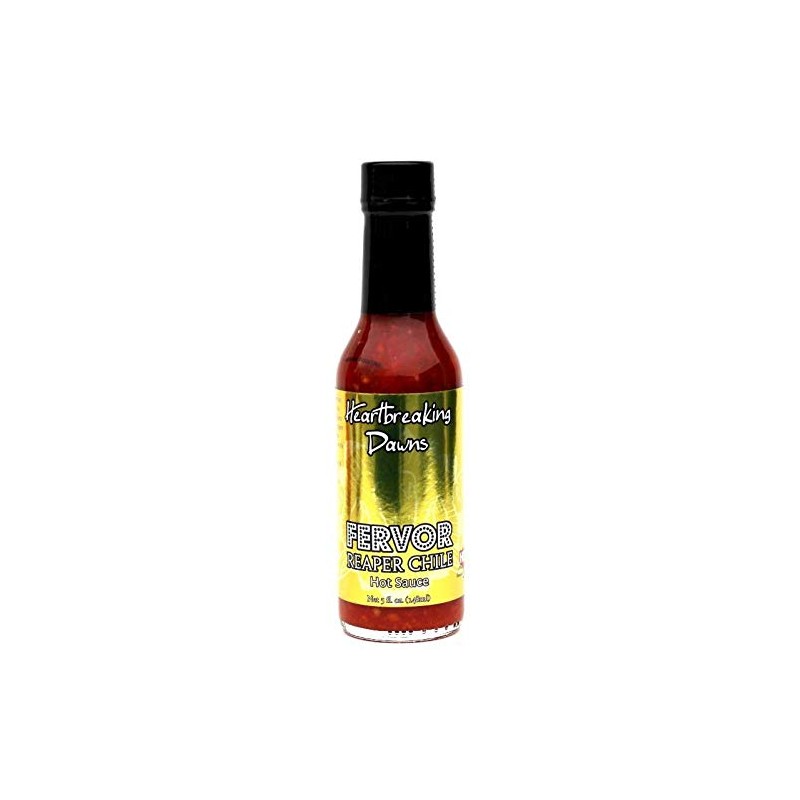 Heartbreaking Dawns Fervor Reaper Chile Hot Sauce, 5oz. Heartbreaking Dawns