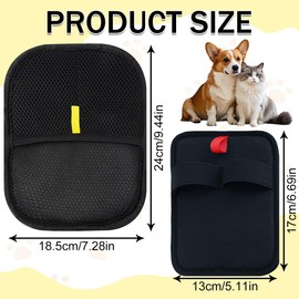 YAYNO 2 Stück Fellmagnet Handschuhe Pet Hair Remover Glove Wiederverwendbare Tierhaarentferner Handschuh Pet Handschuhe Für die Pflege und Entfernung Unerwünsch für Glattes und Gesundes Fell