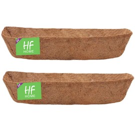 HFHOME 4Pcs 24" Trough Coco Fiber Replacement Liner, Natural 24 in Window Deck Coco Replacement Liner for Window Box