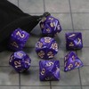 CiaraQ DND Polyhedral Dice Set with Dice Bag for Dungeons