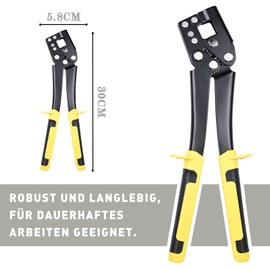 Zazafolora Drywall Pliers Profile Composite Pliers Crimping Pliers Drywall Profile Pliers Drywall Pliers Profile Composite Pliers 30 cm 0.4-0.8 for Metal Profiles, Plasterboard Work