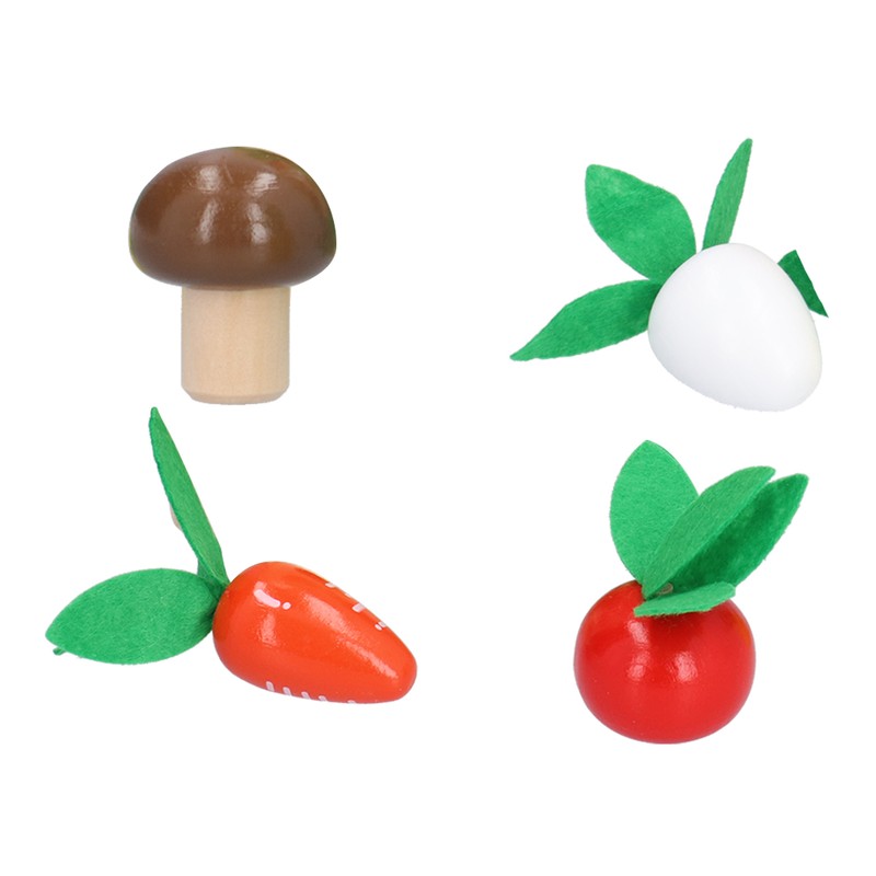 Baby Carrot Harvest Game Wooden Carrots Shape Sorting Matching Puzzle