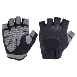 YEHIEL Gym Gloves Weight Gloves Full Palm Protection, Workout Gloves for Gym, Cycling, Exercise, Breathable (Black(Strengthen Palms), X-Large)