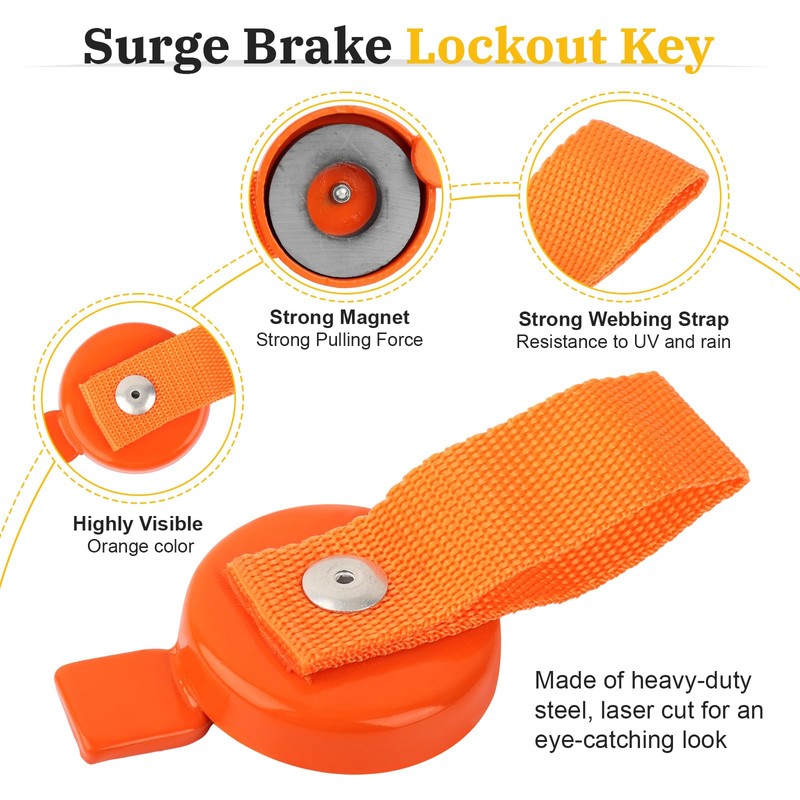 Surge Brake Lockout Key Magnetic, Lock Out Key with Easy