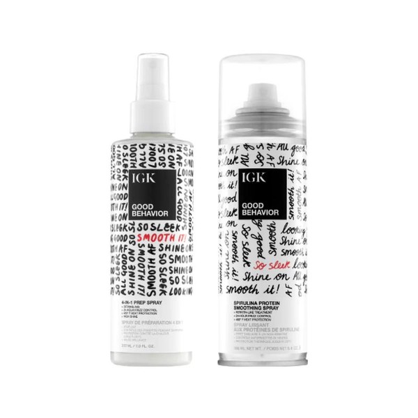 IGK Good Behavior Frizz Fighters Duo (4-In-1 Prep + Smoothing