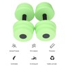 2pcs Floating Dumbbell EVA Thread Design Aquatic Exercise Dumbbell for