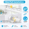 QINGYUN Extra Long No-Drill Tension Curtain Rod 40-166 Inches (4-14Ft),