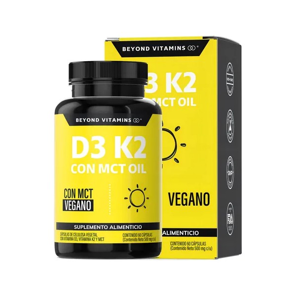 Vitamina D3 + Vitamina K2 + Mct Oil | Sin