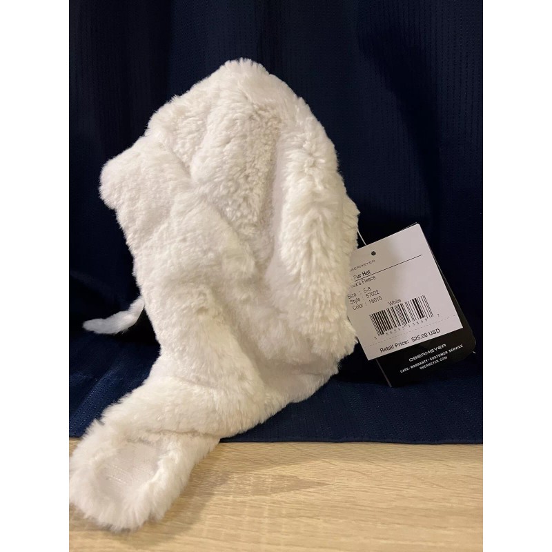 Obermeyer Kids unisex Obermeyer white fleece hat NWT Sz 5-8