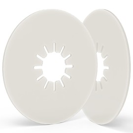 Zihvfzu 2-Pack 10" Fifth Wheel Hitch Lube Plates - 3/16" Thick Black RV Camper Trailer Grease-Free Discs - Heavy Duty Replacement for 5th Wheel Safety Kit Accessories (Fits Most Trailers)