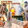 Rolling Grill Baskets(2 PCS),304 Stainless Steel with Removable Wooden Handle,
