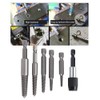 6Pcs Damaged Stripped Screw Extractor Set,Broken Screw Extractor kit, for