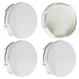 TMS 2.5Inch 63MM Wheel Center Caps for Corolla Camry Highlander RAV4 Rim Hub Caps, Pack of 4 (Silver, Outer 63MM, Inner 61MM)