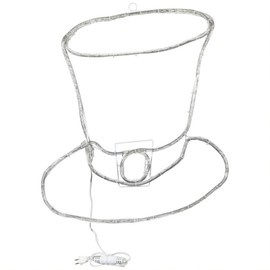 Brilliant Brand Lighting LED Rope Light Leprechaun Hat Decoration - Lighted Sign - Green and Warm White - 28 Inch