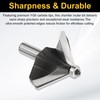 sourcing map 2pcs 45 Degree Chamfer Router Bit 1/2 Inch