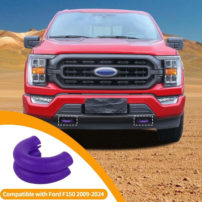 Hoolcar Tow Hook Covers Front Bumper Tow Hook Rubber Sleeve