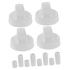 ULTECHNOVO 4 Pack Control Knobs with Adapters Stove Replacement Parts