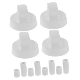 ULTECHNOVO 4 Pack Control Knobs with Adapters Stove Replacement Parts Compatible with Oven and Ranges Easy to Knobs for Home Kitchens Restaurants and Hotels