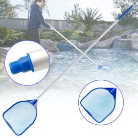 DONWELL Pool Cleaning Leaf Mesh with FiveSection Pop Buckle Lever Leaf Skimmer Rake Mesh