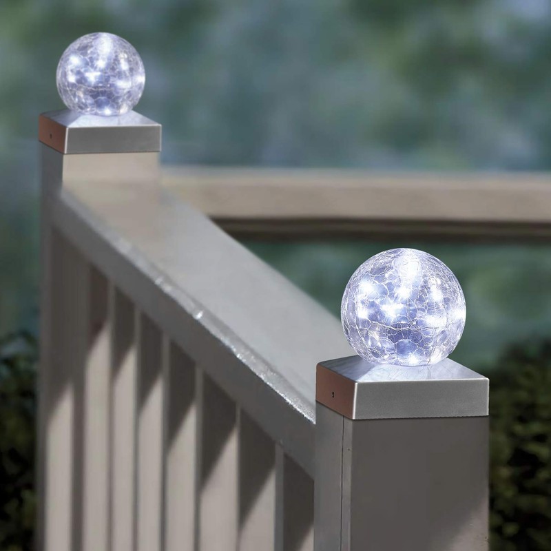 SUNNYPARK Solar Post Lights - Outdoor Post Cap Light for