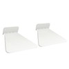 Metal Invisible Concealed Bookshelf Set of 2 (White)
