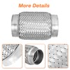 SVULK Exhaust Flex Pipe, 2.75" Double Braid Stainless Steel Flexible