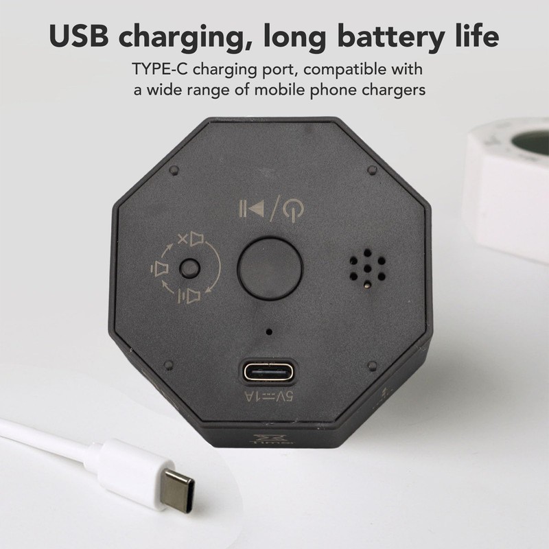 Cube Timer, Rotation Pomodoro Timer, Desk Productivity, with G Sensor