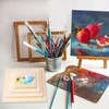PATIKIL 6 x 6 Inch Wood Panel Board, 4 Pack
