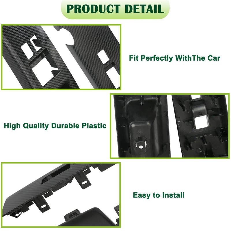omoZone Pair Window Switch Bezel Cover Front Left&Right Side Door
