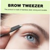 Mikinona 4pcs Eyebrow Tweezers Eyebrow Clips for Removal Lightweight Portable