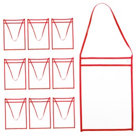 Operitacx 10St löschbare Aktentasche Wasserdicht Unterlagen Schreibwaren dokumentieren Clip Trockenlöschtasche für den täglichen Gebrauch transparenter Dokumenten-Organizer das Haustier rot