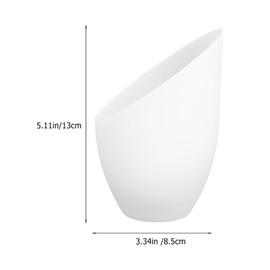 Vaguelly 4pcs Plastic Replacement Lampshades Inclined Horseshoe Shape Lampshade Floor Lamp Light Cover for Bedroom Living Room Floor Lamp White