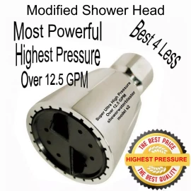 Delta SUPER ULTRA HIGH PRESSURE SHOWER HEAD Incredible Pressure Over 12.5gpm Model s2