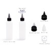 Uyuxxu 20 Pack 4oz Boston Squeeze Bottles, Clear Plastic Dispensing
