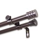 Lee Double Curtain Rod 28-48 inch - Cocoa